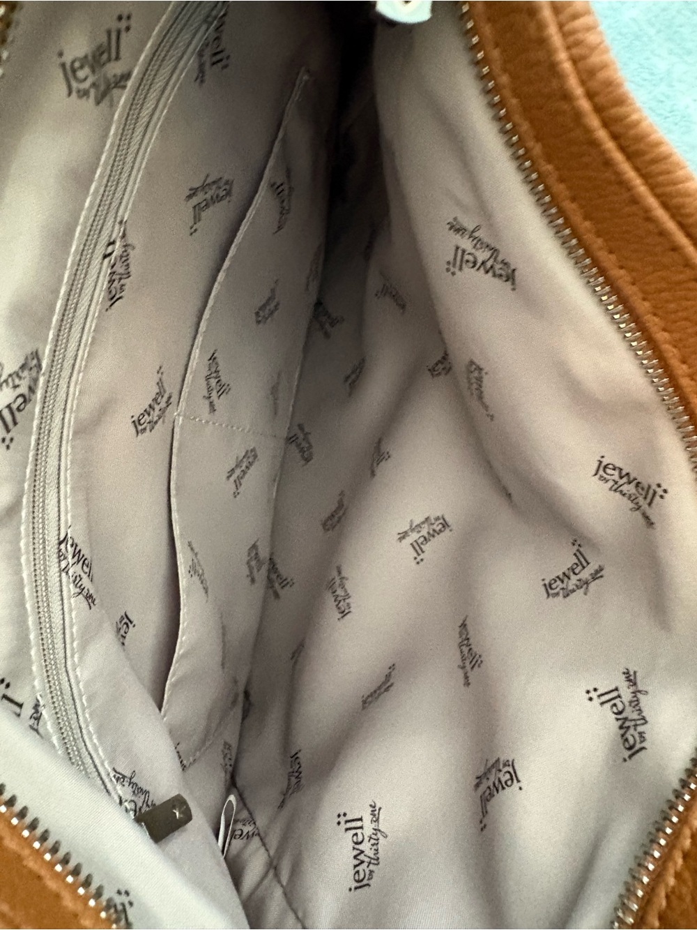 thirty-one Cognac Brown Pebbled Leather Shoulder Midway Hobo - Picture 9 of 10